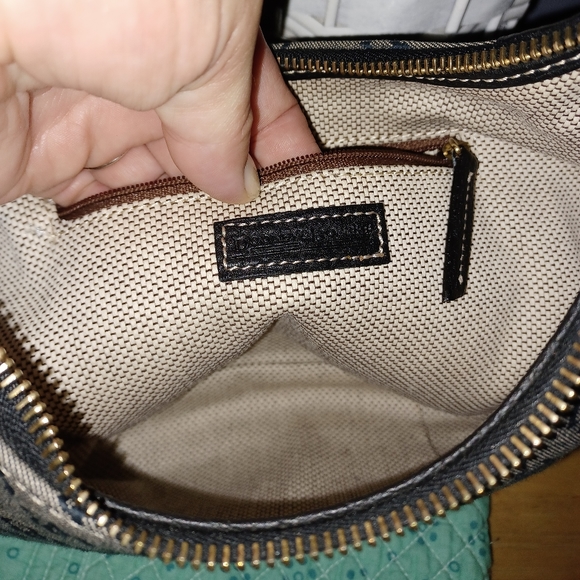 Dooney & Bourke H4 012724 Monogram Black/Gray small shoulder Bag - Picture 11 of 16
